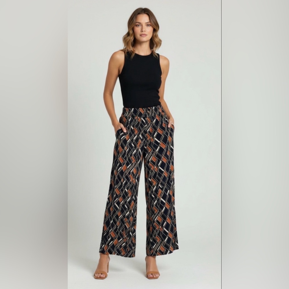 Susan Graver Split Skirt capris extra small